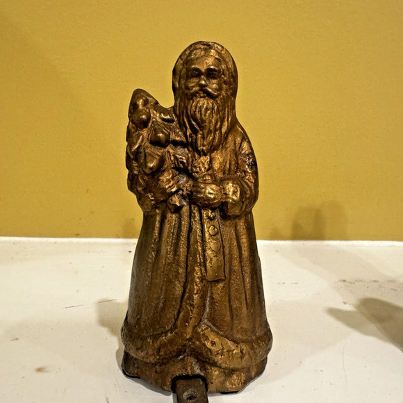 Vintage Bombay Company 2 Brass Victorian Santa Stocking Holder Christmas 1993 - Picture 9 of 15